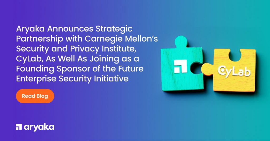Aryaka 宣布与卡内基梅隆大学安全与隐私研究所 CyLab 建立战略合作伙伴关系，并作为 Future Ent 的创始赞助商加入erp上升安全倡议