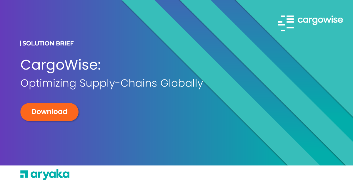 CargoWise: Optimizing Supply-Chains Globally | Solution Brief