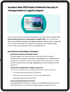 Aryakaの新レポート「2025年運輸・物流におけるネットワークセキュリティの現状」｜ブログ