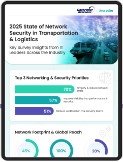 2025 運輸・ロジスティクスにおけるネットワークセキュリティの現状｜インフォグラフィック