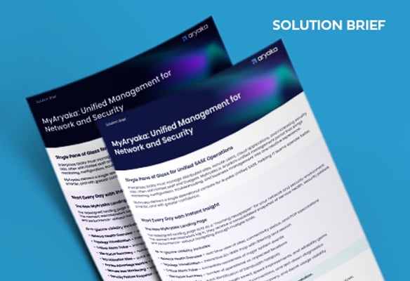 MyAryaka: gerenciamento unificado para rede e segurança