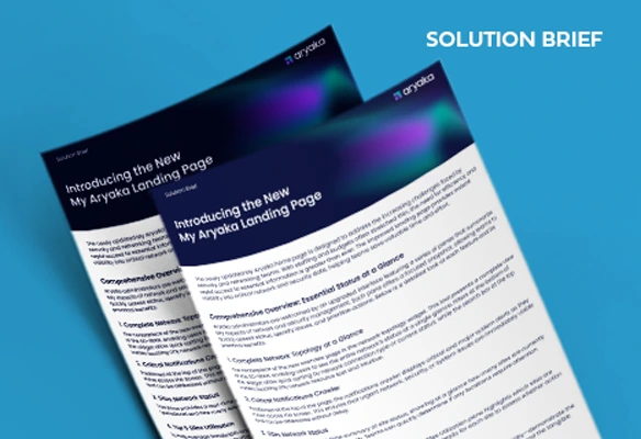 Introducing the New My Aryaka Landing Page