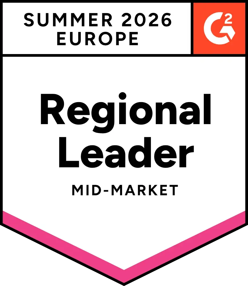SM 26 Mid Market Europe Cloud Security Regional Leader Badge